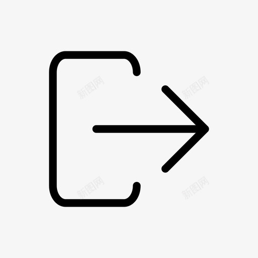 退出注销注销退出图标svg_新图网 https://ixintu.com 注销 注销退出 退出