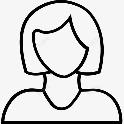 女商人头像顾问图标svg_新图网 https://ixintu.com 600个金融平面图标 头像 女商人 女士 顾问