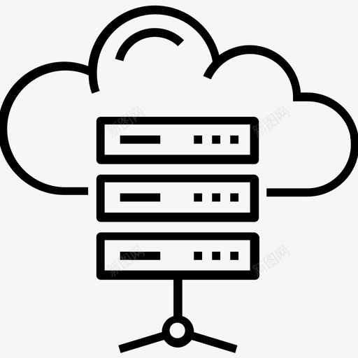 网络托管数据数据库系统图标svg_新图网 https://ixintu.com 1400网络和搜索引擎优化平面线图标 数据 数据库系统 服务器 网络托管