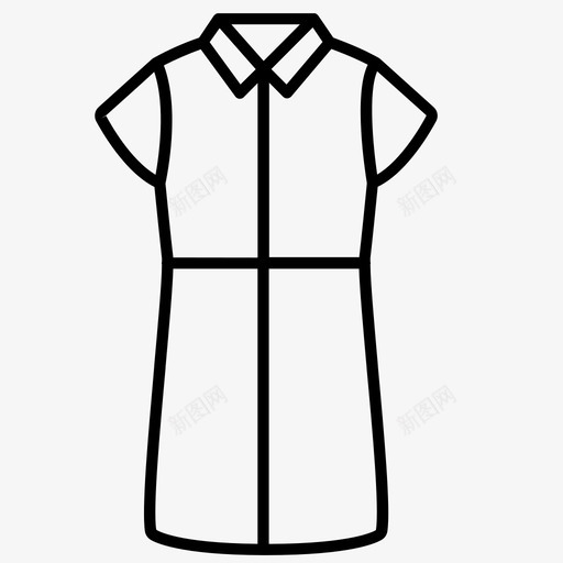 连衣裙衣服女士图标svg_新图网 https://ixintu.com 女士 女装 衣服 裙子 连衣裙 连衣裙2系列