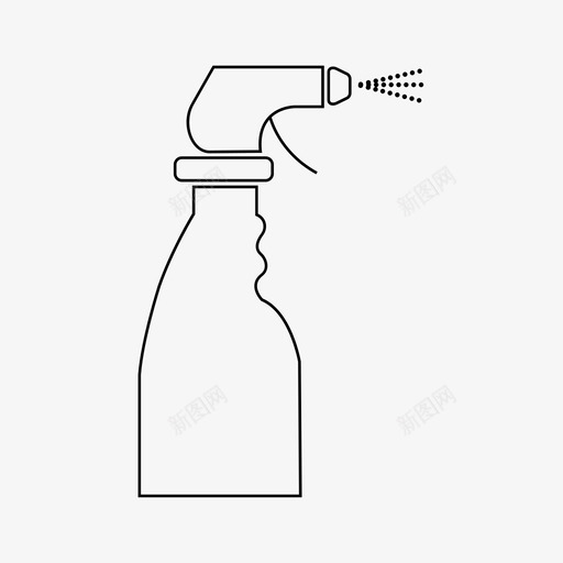喷雾瓶种植园洒水器图标svg_新图网 https://ixintu.com 喷雾瓶 水 洒水器 种植园