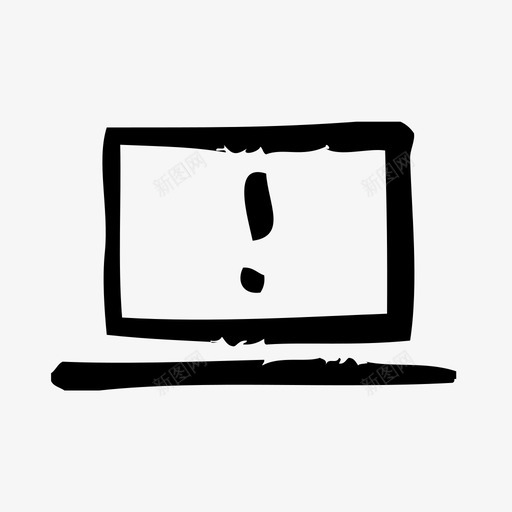 蓝屏计算机硬件图标svg_新图网 https://ixintu.com 技术 服务 硬件 草图 蓝屏 计算机 软件