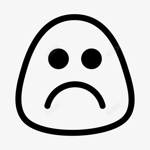 悲伤笑脸笑脸第一部分图标svg_新图网 https://ixintu.com 悲伤 笑脸 笑脸第一部分