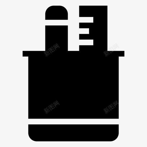包装送货礼品盒图标svg_新图网 https://ixintu.com 100个商业符号 书写 包装 礼品盒 送货 钢笔