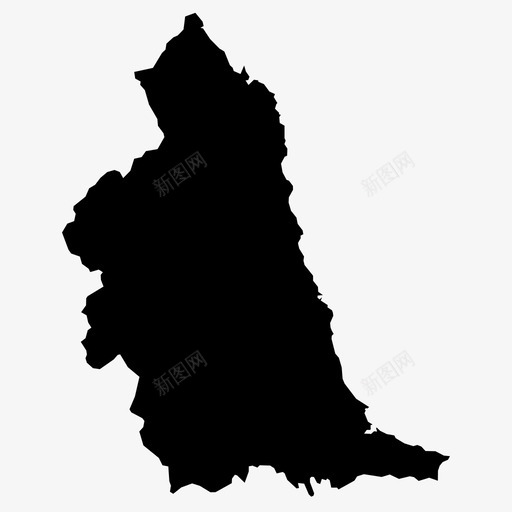 英格兰东北部地图地区图标svg_新图网 https://ixintu.com 地区 地图 英国 英国地区 英格兰东北部