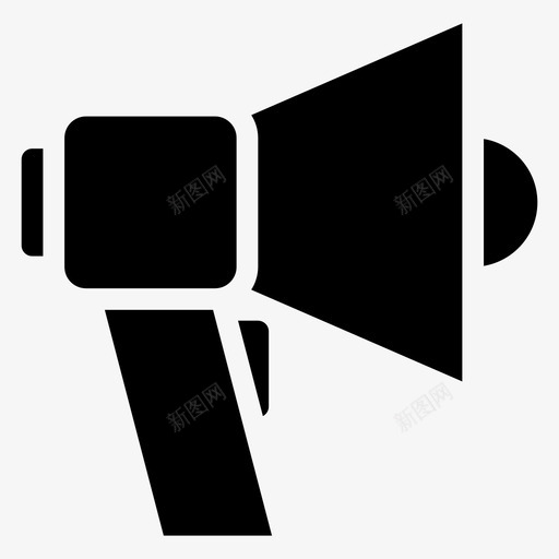 公告广告扩音器图标svg_新图网 https://ixintu.com 公告 大声 广告 扩音器 新闻 购物电子商务符号图标
