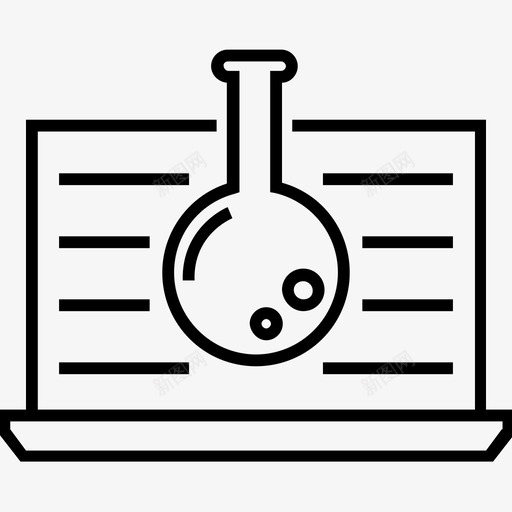 市场调查分析烧瓶图标svg_新图网 https://ixintu.com 1400网页和搜索引擎优化平面线图标 分析 市场营销 市场调查 烧瓶
