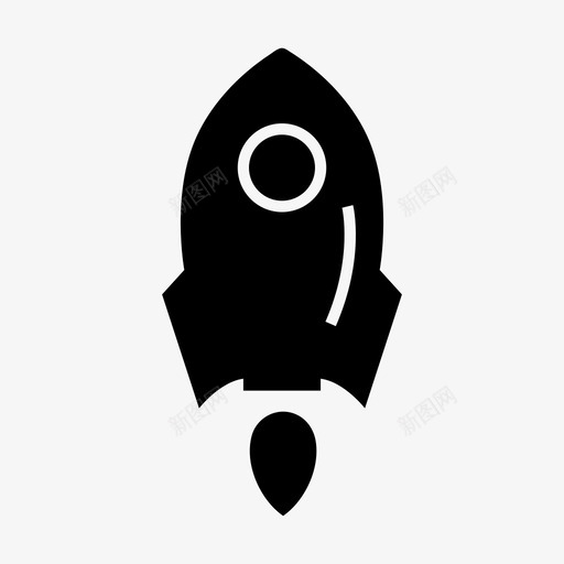 导弹外层空间火箭图标svg_新图网 https://ixintu.com 外层空间 太空火箭 宇宙飞船 导弹 火箭
