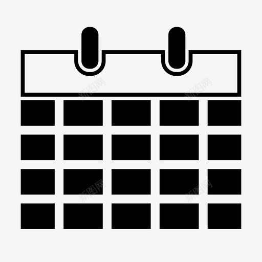 日历日期月份图标svg_新图网 https://ixintu.com 年份 日历 日期 月份