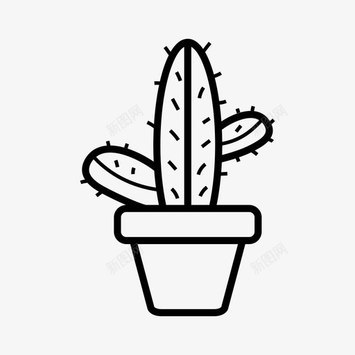 仙人掌仙人掌壶自然图标svg_新图网 https://ixintu.com 仙人掌 仙人掌壶 植物 自然