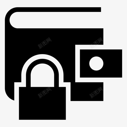 安全性金钱密码图标svg_新图网 https://ixintu.com 保护 保险箱 安全性 密码 金钱 钱包 银行金融符号图标