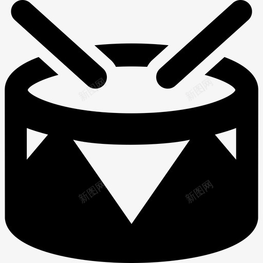 圣诞鼓音乐圣诞节图标svg_新图网 https://ixintu.com 圣诞节 圣诞鼓 音乐