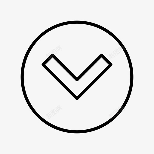 向下箭头南图标svg_新图网 https://ixintu.com 南 向下 用户界面 箭头