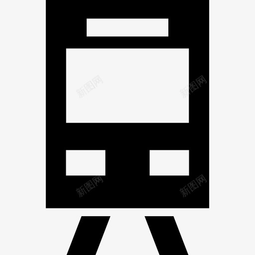有轨电车前视图交通poi路线图图标svg_新图网 https://ixintu.com poi路线图 交通 有轨电车前视图