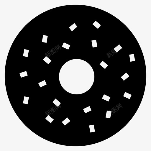 蘸甜甜圈面包房糕点图标svg_新图网 https://ixintu.com 甜甜圈 糕点 蘸甜甜圈 面包房