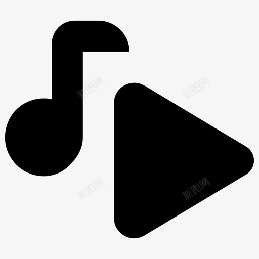 播放简单音乐播放音乐播放图标svg_新图网 https://ixintu.com 播放图标 播放简单音乐 播放音乐