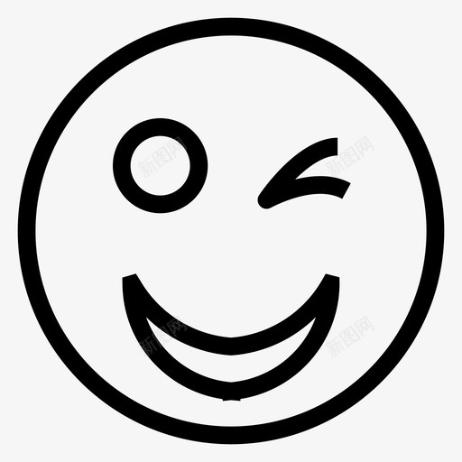 情感表情符号本质图标svg_新图网 https://ixintu.com 微笑 情感 情绪线图标 感觉 本质 脸 表情符号