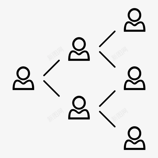 组织结构商业团体等级图标svg_新图网 https://ixintu.com 商业团体 水平层次 等级 组织结构 经理
