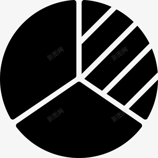 饼图分析图图标svg_新图网 https://ixintu.com smashicons图实心 分析 图 饼图