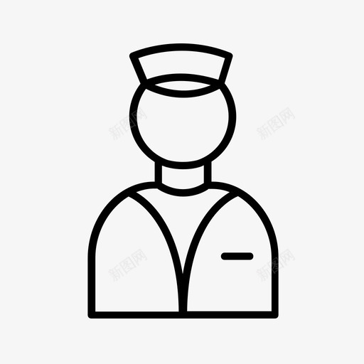 列车长人员工作人员图标svg_新图网 https://ixintu.com 人员 列车长 工作人员 火车站 运输