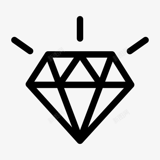 钻石图案图标svg_新图网 https://ixintu.com 图案 钻石