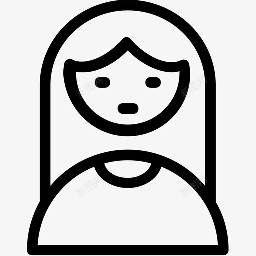 护士头像医生图标svg_新图网 https://ixintu.com 医生 医疗助理 医疗线图标 头像 女护士 护士