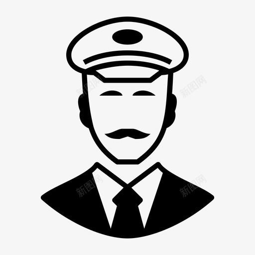 飞行员机长驾驶员图标svg_新图网 https://ixintu.com captain 机长 飞行员 驾驶员