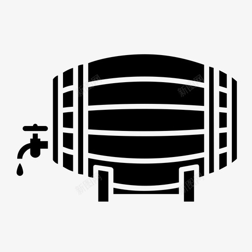 桶啤酒啤酒桶图标svg_新图网 https://ixintu.com 啤酒 啤酒图标 啤酒桶 威士忌桶 木桶 桶