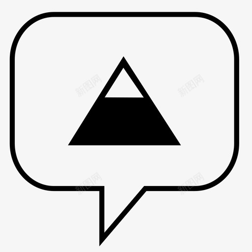 山上聊天泡泡说话图标svg_新图网 https://ixintu.com 山上聊天 泡泡 聊天 说话