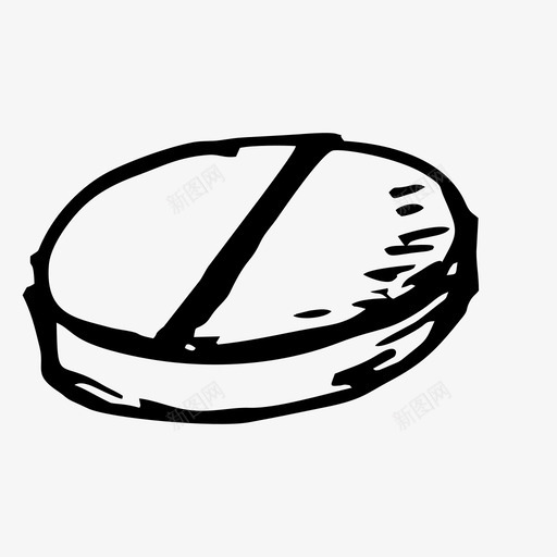 药片手绘药品图标svg_新图网 https://ixintu.com 手绘 素描 药品 药片