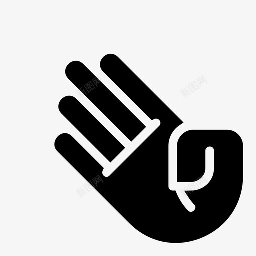 手手指停止图标svg_新图网 https://ixintu.com mnml20 人 停止 手 手指 符号