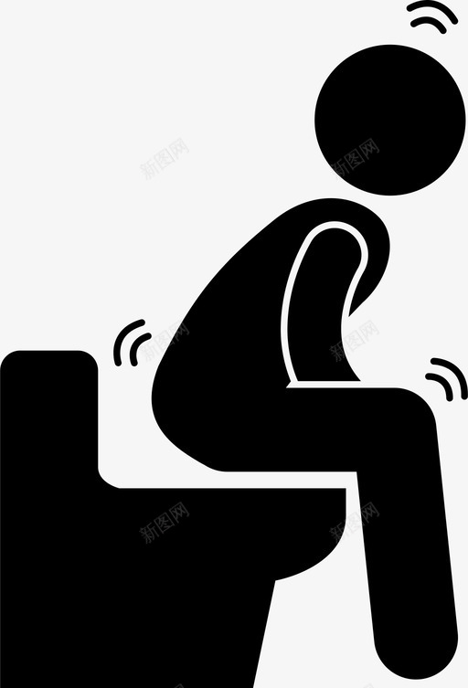 便秘腹泻生病图标svg_新图网 https://ixintu.com 人类疾病疾病疾病症状综合征 便秘 大便 生病 腹泻