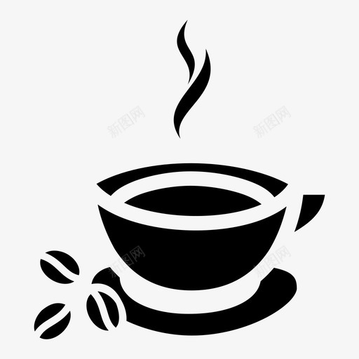 热咖啡咖啡杯一杯咖啡图标svg_新图网 https://ixintu.com 一杯咖啡 咖啡杯 热咖啡 饮料
