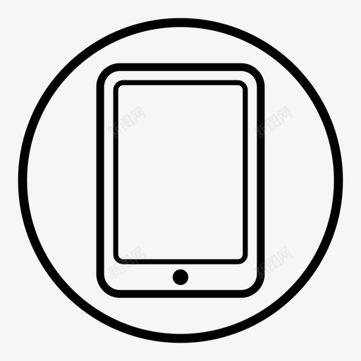 平板电脑设备屏幕图标svg_新图网 https://ixintu.com 屏幕 平板电脑 技术 电脑 触摸 设备