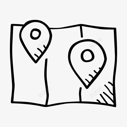 分支机构位置合作伙伴图标svg_新图网 https://ixintu.com 位置 分支机构 合作伙伴 商业涂鸦 地点 计划