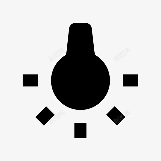 灯泡亮度想法图标svg_新图网 https://ixintu.com 亮度 想法 灯 灯泡