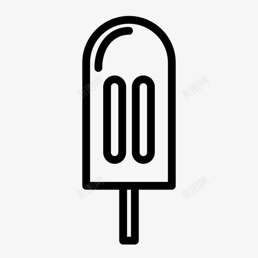 冰棍冰激凌夏日图标svg_新图网 https://ixintu.com 冰棍 冰激凌 夏日