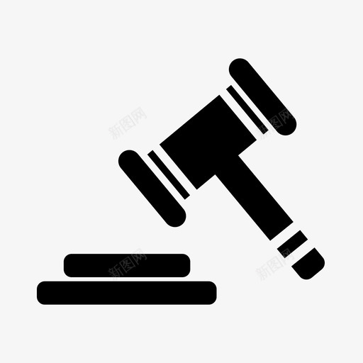 木槌庭院锤子图标svg_新图网 https://ixintu.com 庭院 木头 木槌 锤子