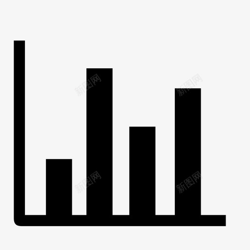 条形图数据统计图标svg_新图网 https://ixintu.com businesssolid 数据 条形图 统计