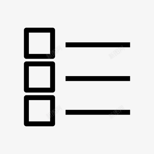 列表项目符号列表复选框图标svg_新图网 https://ixintu.com 列表 复选框 菜单 选项 项目符号列表
