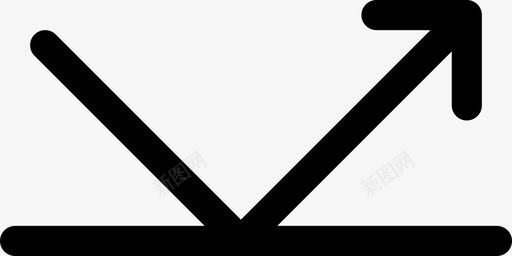 反射光束反弹图标svg_新图网 https://ixintu.com 光 光束 光线 动词和箭头 反射 反弹 镜子