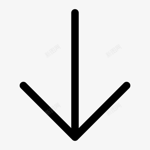 向下箭头图标svg_新图网 https://ixintu.com 下载 向下箭头