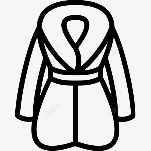 羽绒服服装毛皮图标svg_新图网 https://ixintu.com 女装 女装轮廓集 服装 毛皮 羽绒服
