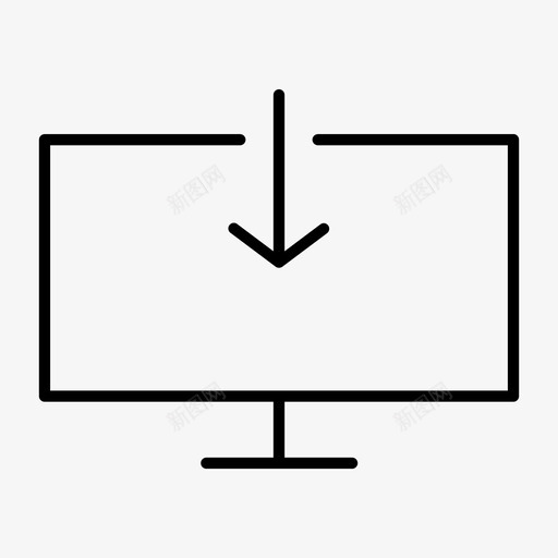 导入到桌面箭头计算机图标svg_新图网 https://ixintu.com 导入到桌面 屏幕 箭头 计算机