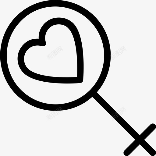恋爱中的女人女人性别图标svg_新图网 https://ixintu.com 女人 心 性别 恋爱中的女人 情人节 爱情和婚礼线图标