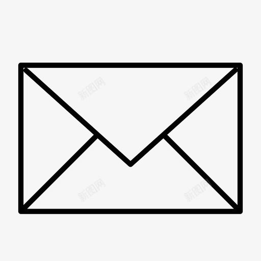 信封封闭式信件图标svg_新图网 https://ixintu.com 信件 信封 封闭式 邮件 邮资