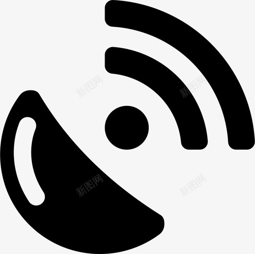 卫星发射机图标svg_新图网 https://ixintu.com 卫星 发射机