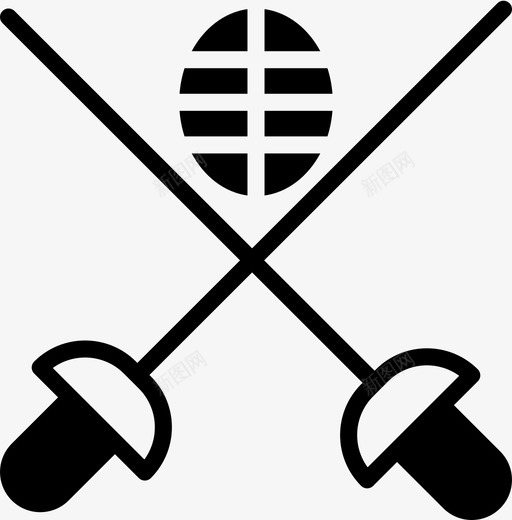 击剑游戏运动图标svg_新图网 https://ixintu.com smashiconssports2solid 击剑 游戏 运动
