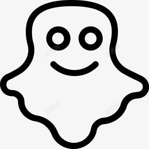 鬼魂恐怖万圣节鬼魂图标svg_新图网 https://ixintu.com 万圣节鬼魂 幽灵 恐怖 派对和庆祝线图标 鬼魂