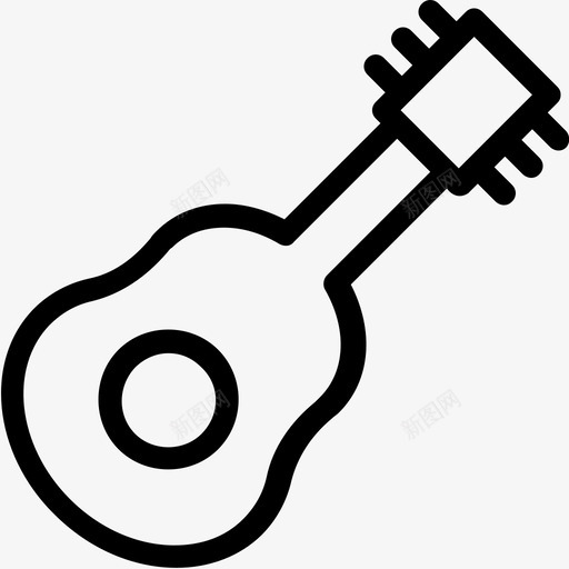 吉他音乐会小提琴图标svg_新图网 https://ixintu.com 吉他 小提琴 派对和庆祝线图标 音乐 音乐会